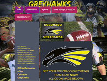 Tablet Screenshot of coloradogreyhawks.com